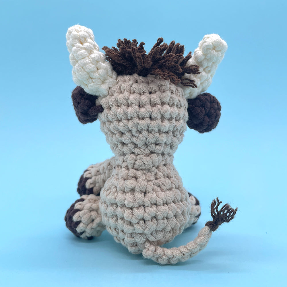 Dark Brown Highland Cow - Crochet Kit