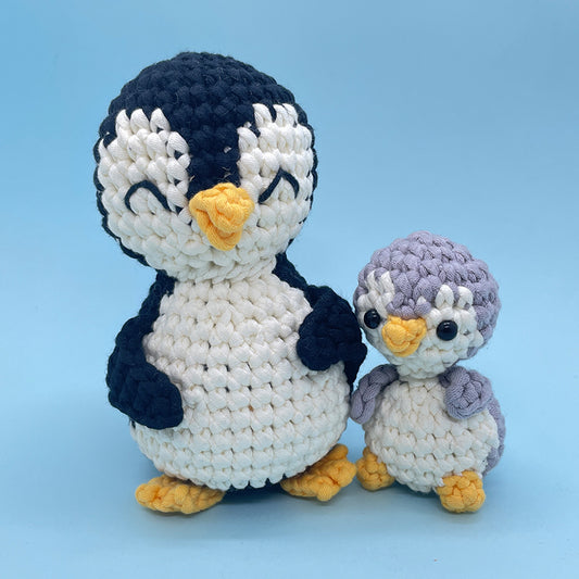 Penguin Mom and Chick - Crochet Kit