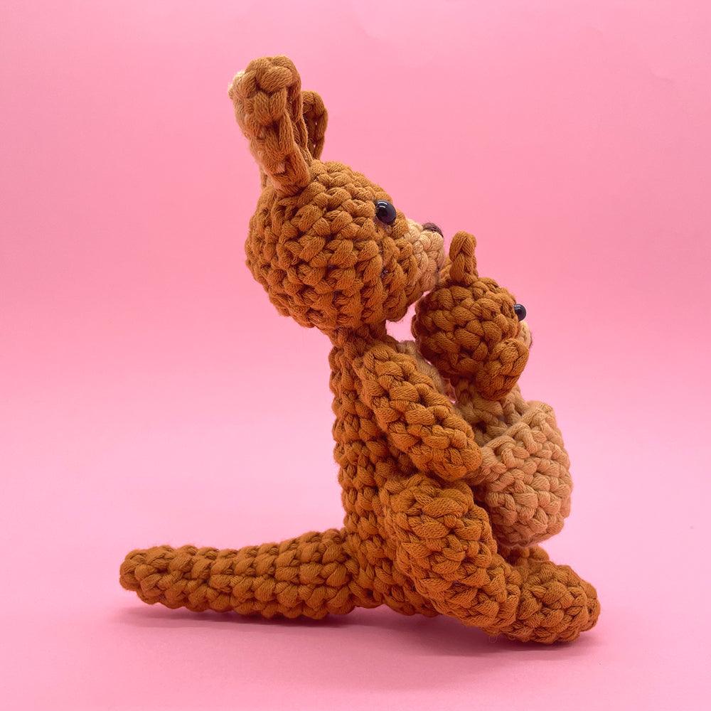 Kangaroo Mom and Baby - Crochet Kit