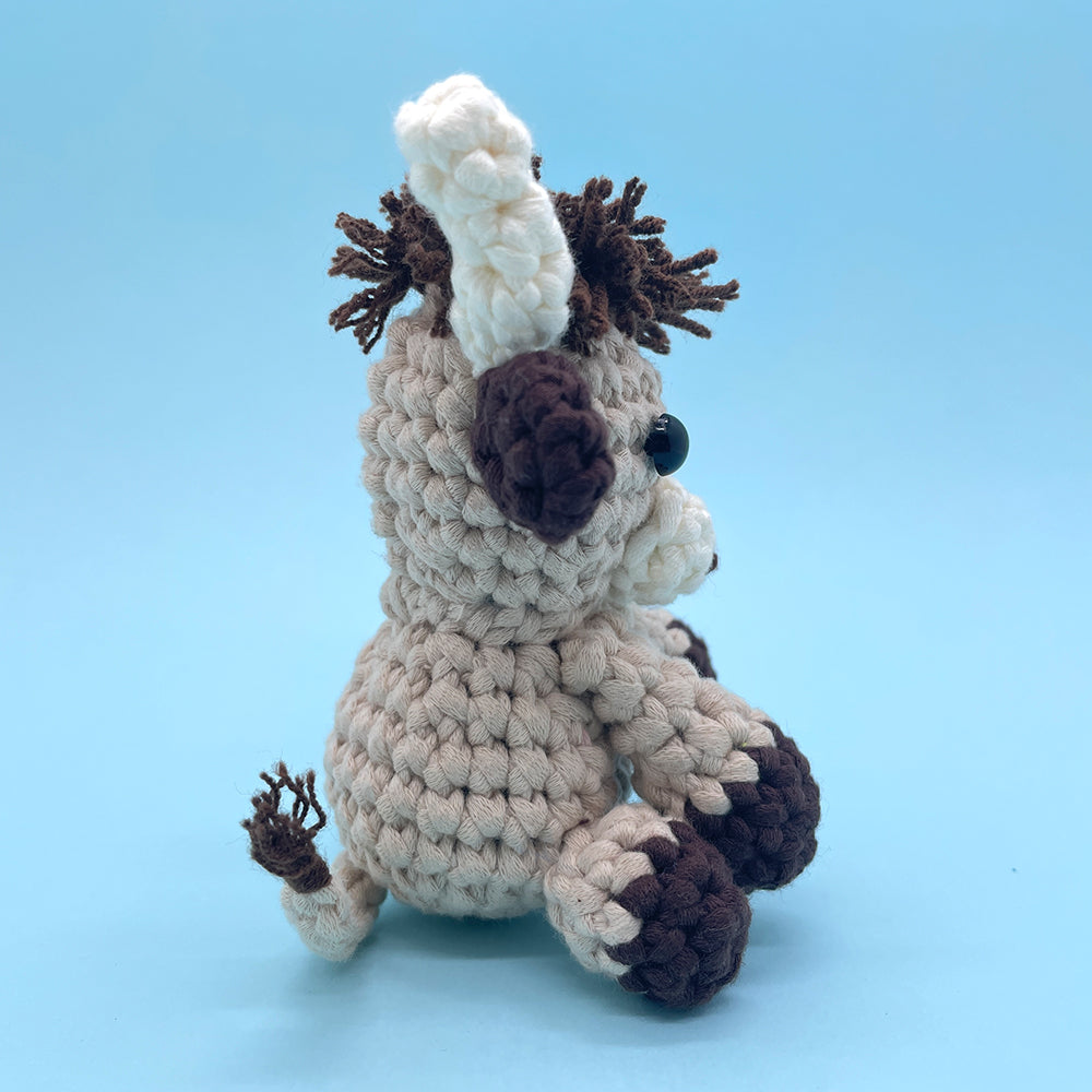 Dark Brown Highland Cow - Crochet Kit