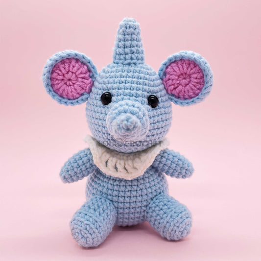 Blue Elephant - Crochet Kit
