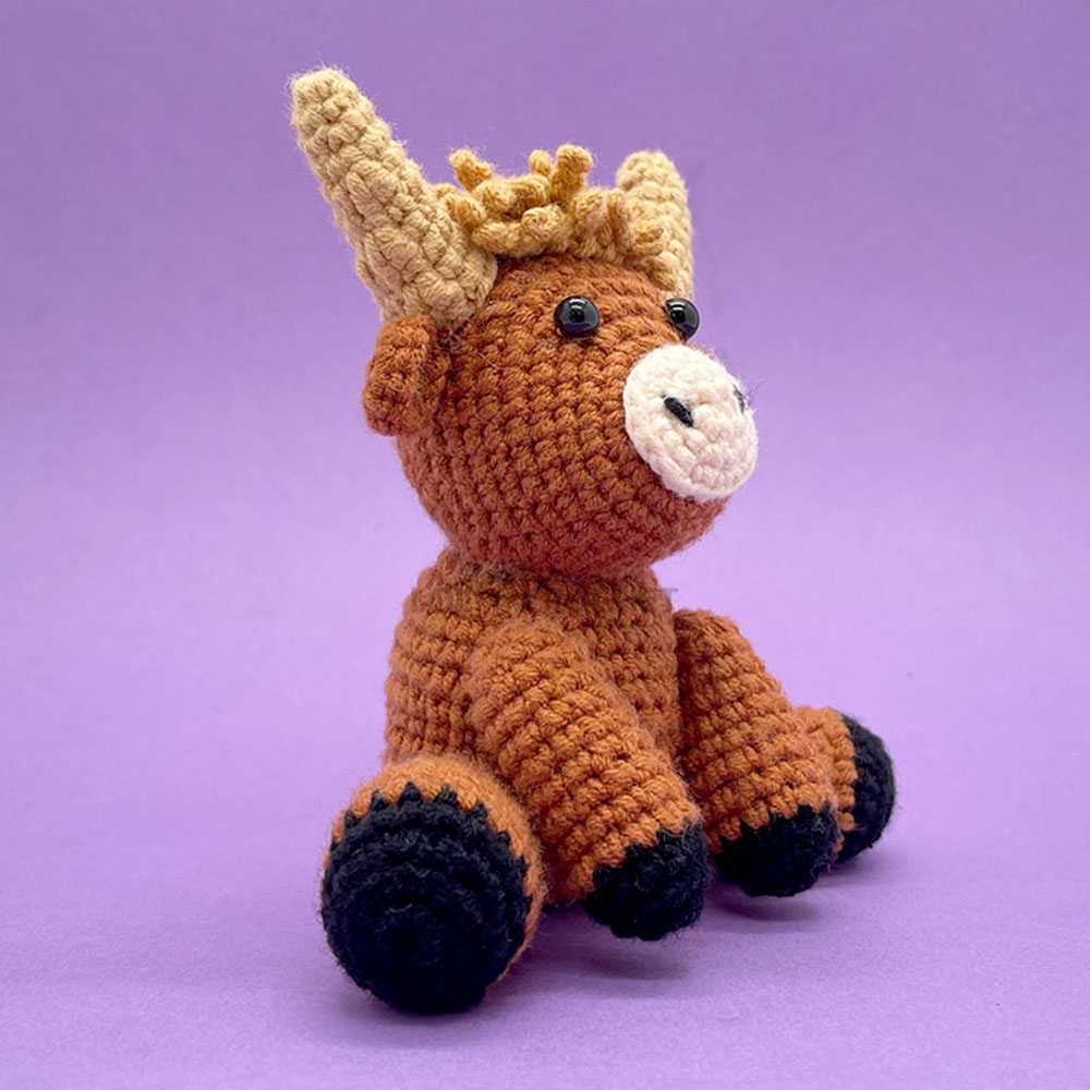 LOLCROCHET Baby Highland Cow - Crochet Kit