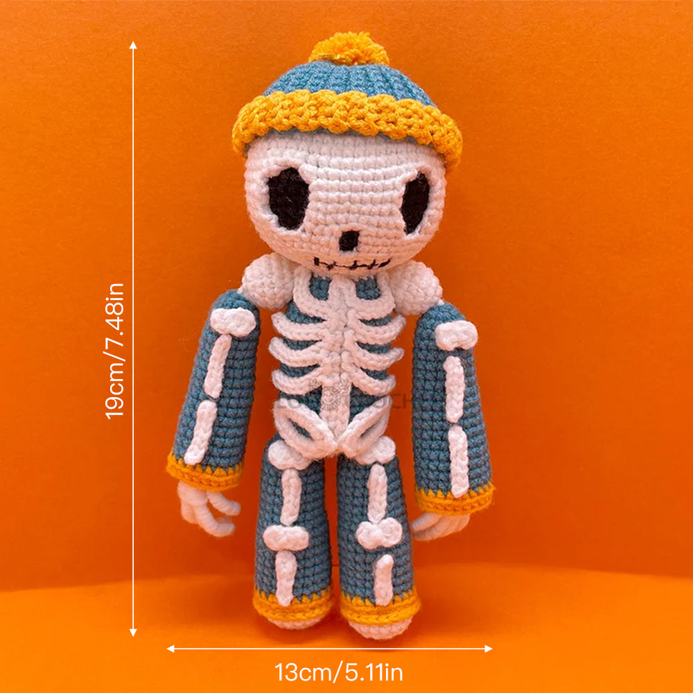 Halloween Human Skull  - Crochet Kit