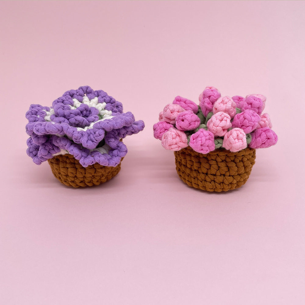 Tulip & Carnation Coasters - Crochet Kit