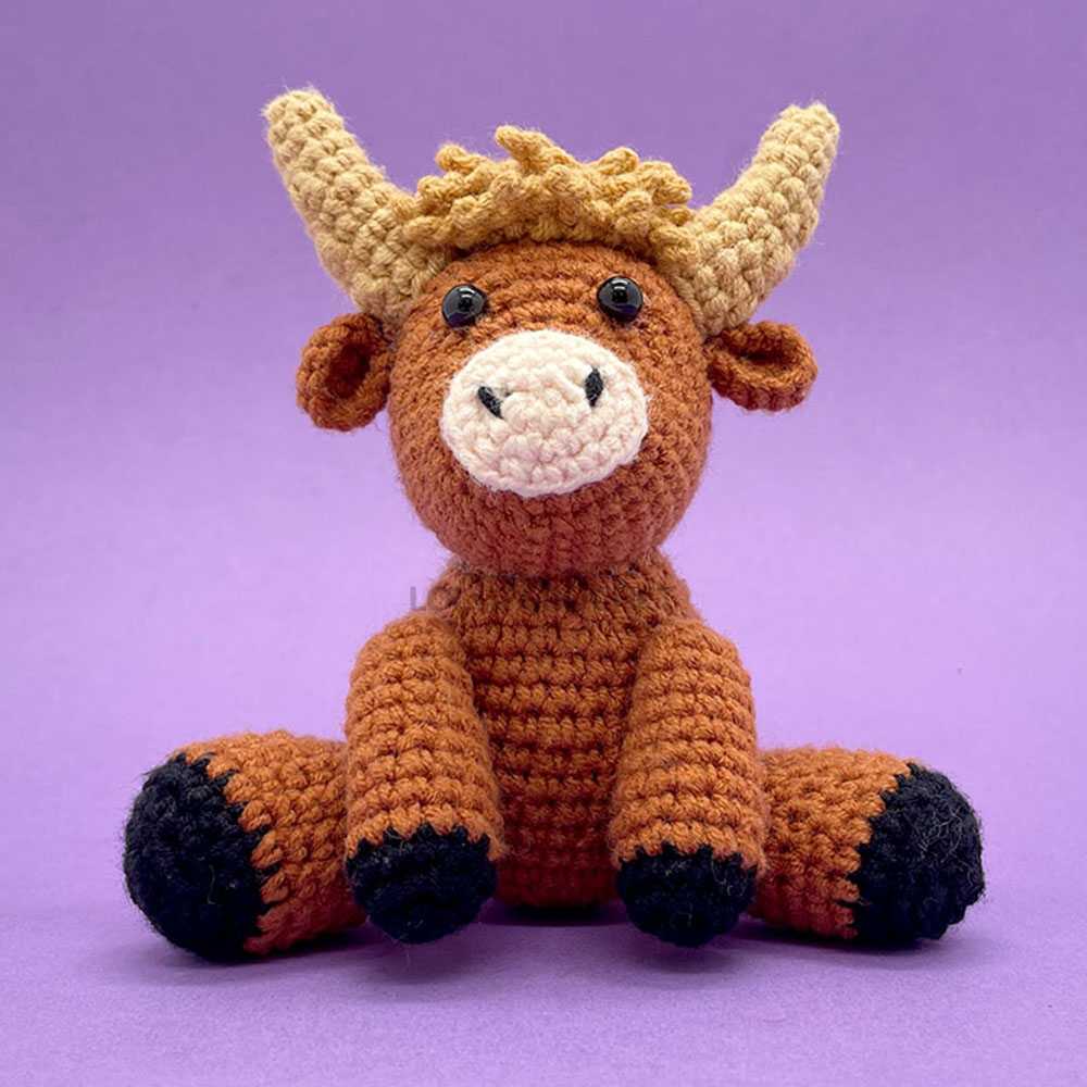 LOLCROCHET Baby Highland Cow - Crochet Kit