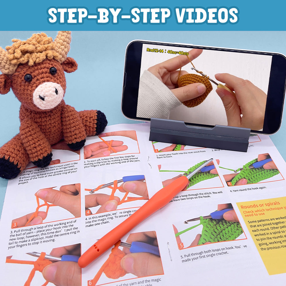 Little Highland Cow - Crochet Kit