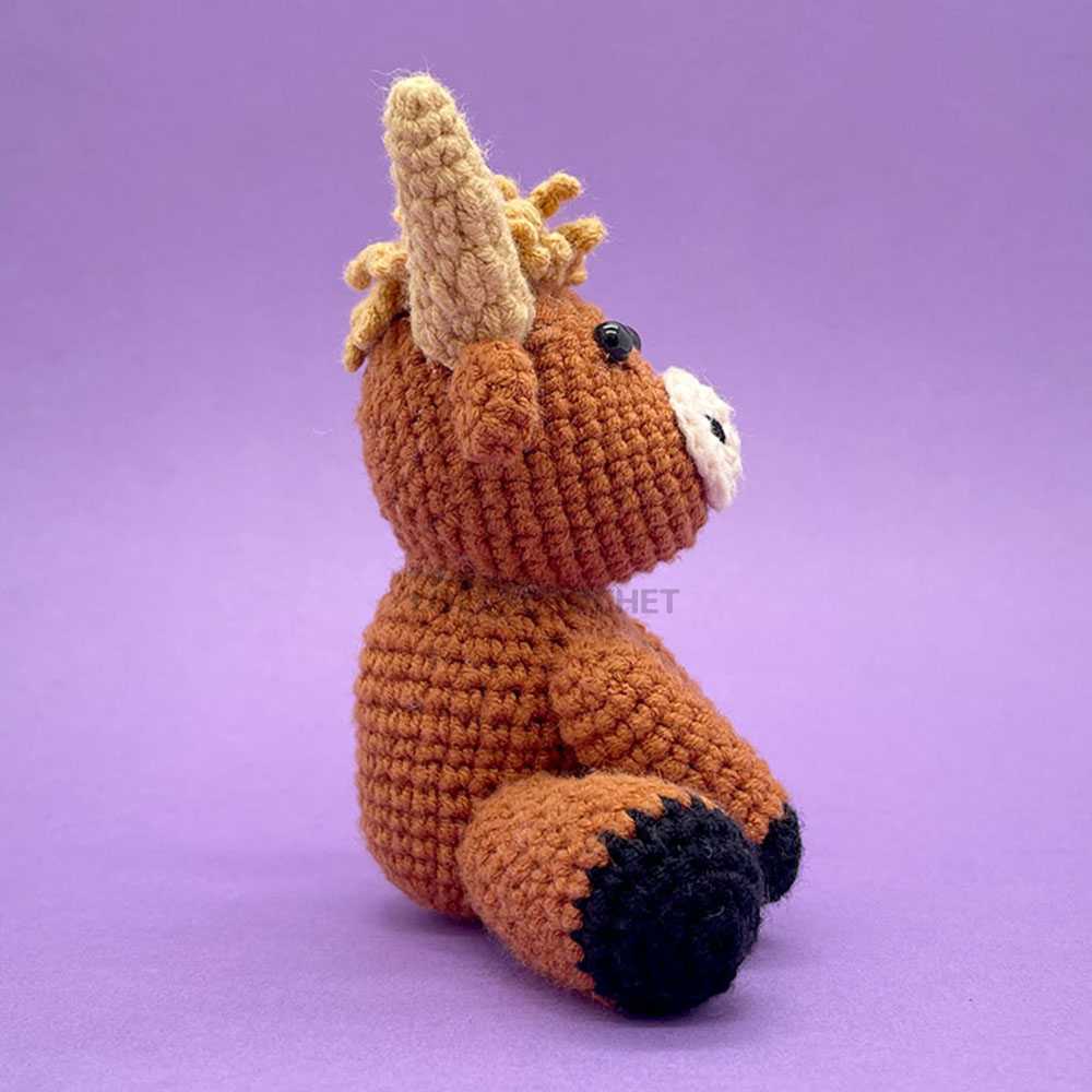 LOLCROCHET Baby Highland Cow - Crochet Kit