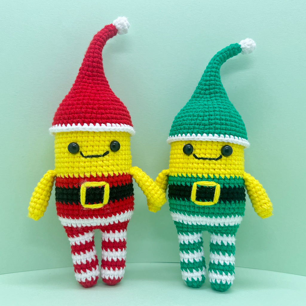 Striped Christmas Dolls - Crochet Kit