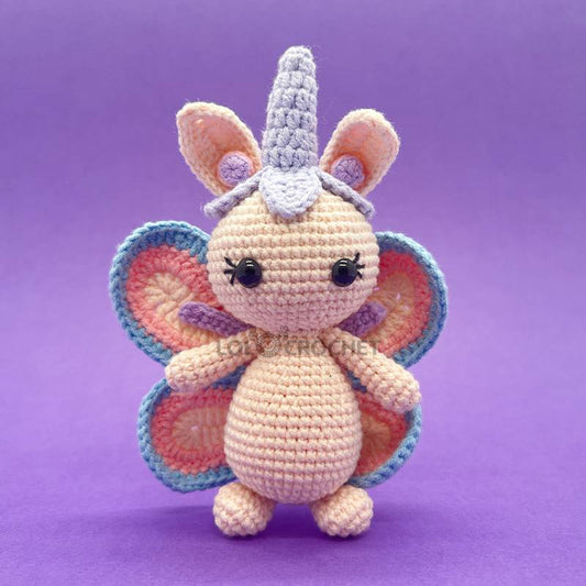 Unicorn Butterfly - Crochet Kit