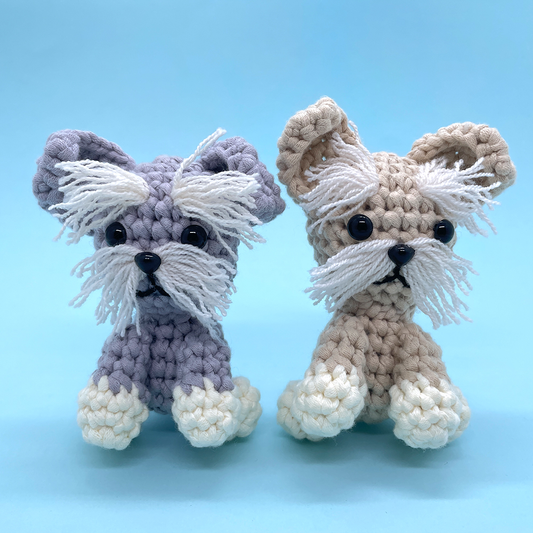 Schnauzer Couple - Crochet Kit