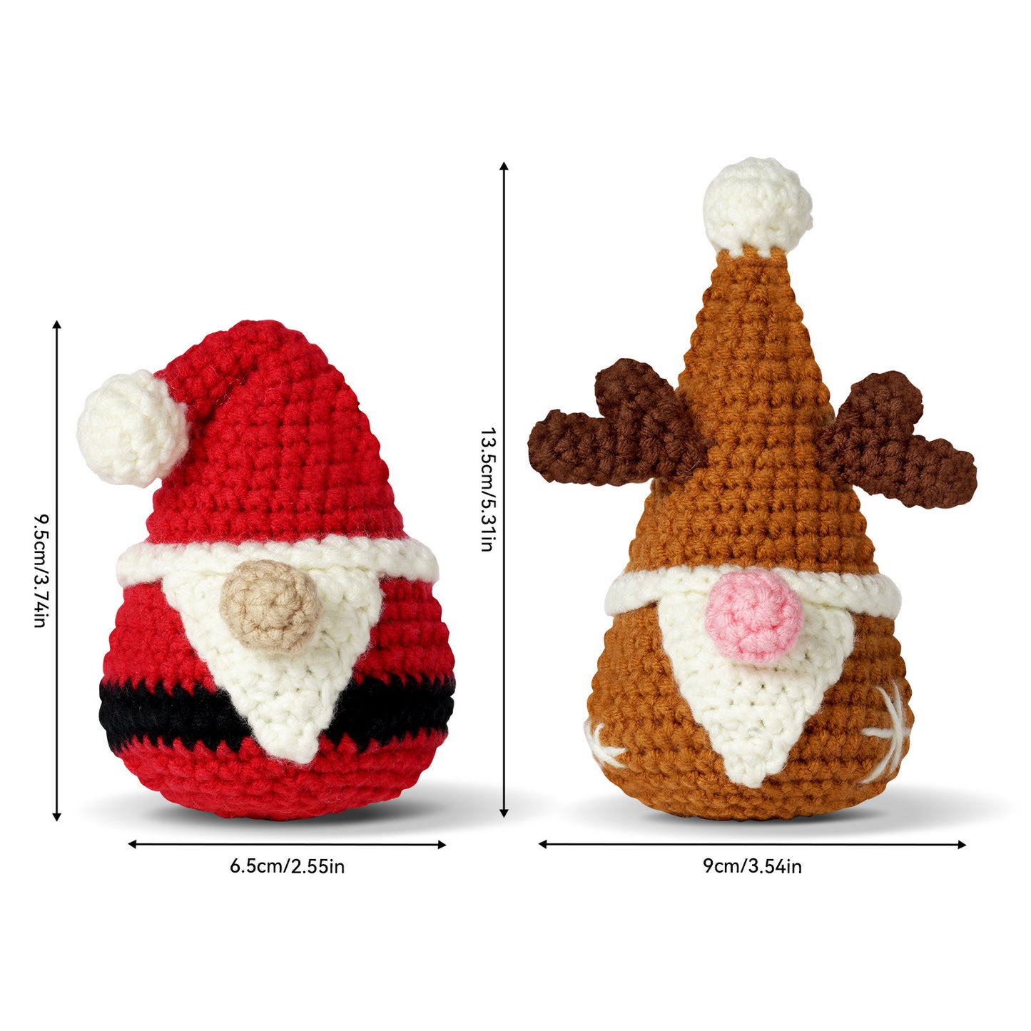 Christmas Gnome And Elk - Crochet Kit