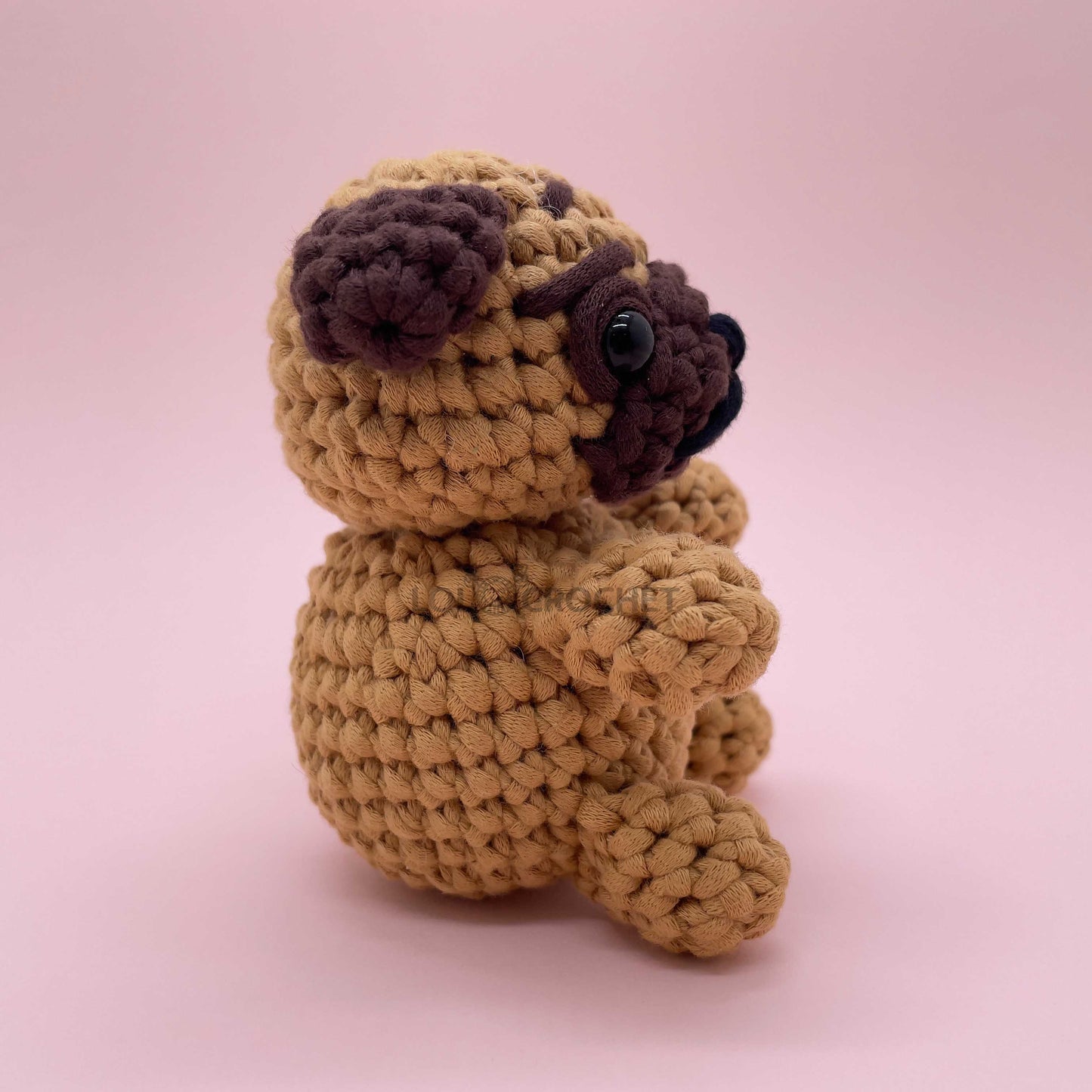 Brown Pug - Crochet Kit