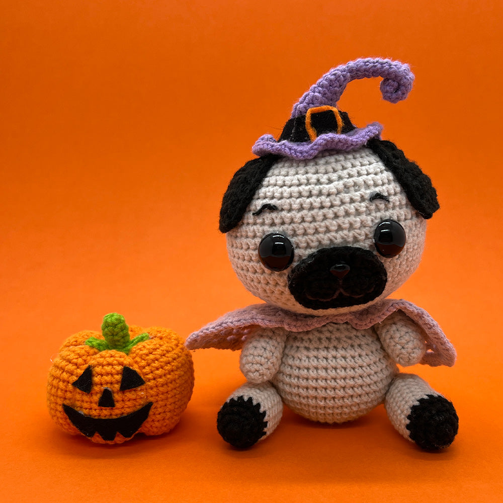 Halloween Pug - Crochet Kit