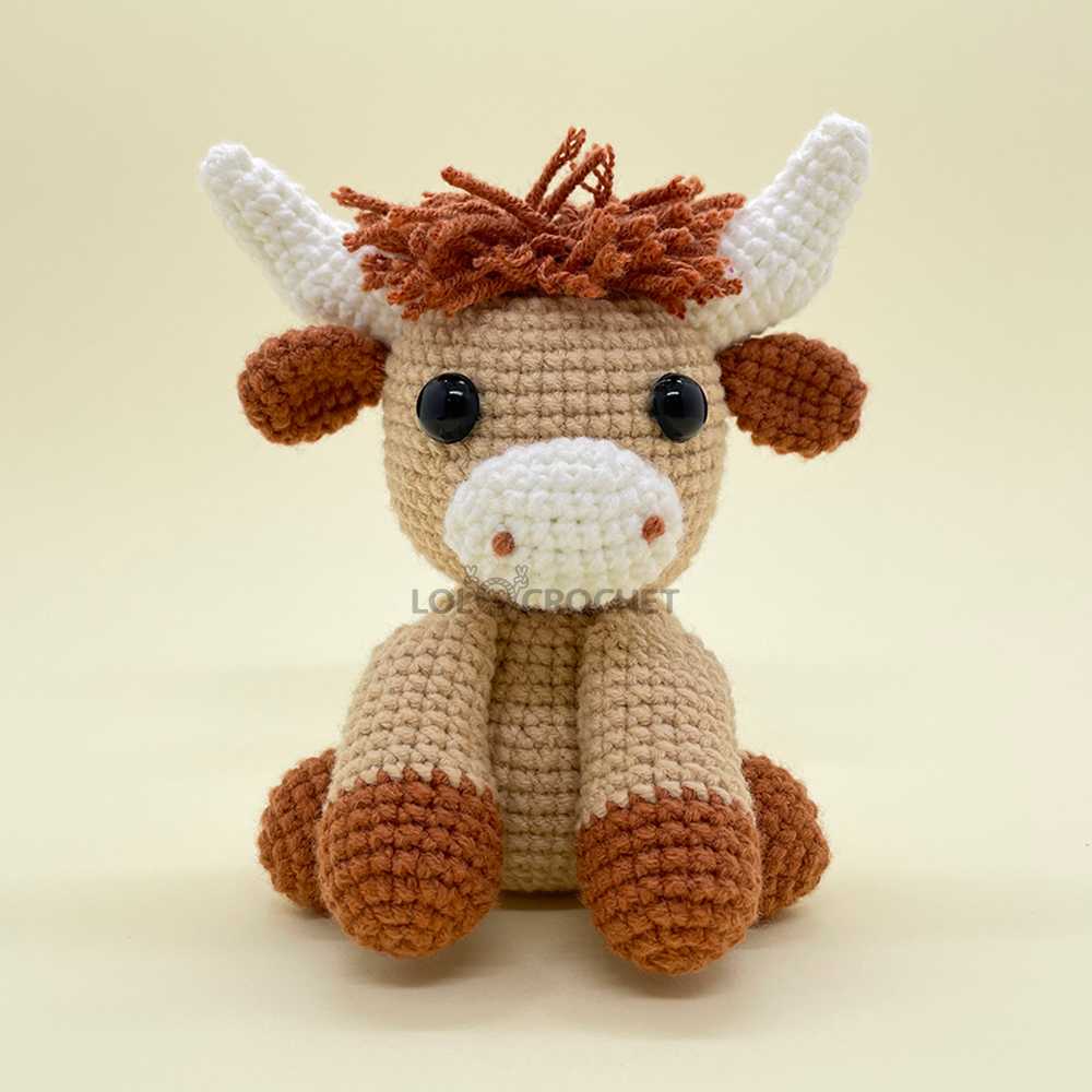 Cute Highland Cow - Crochet Kit