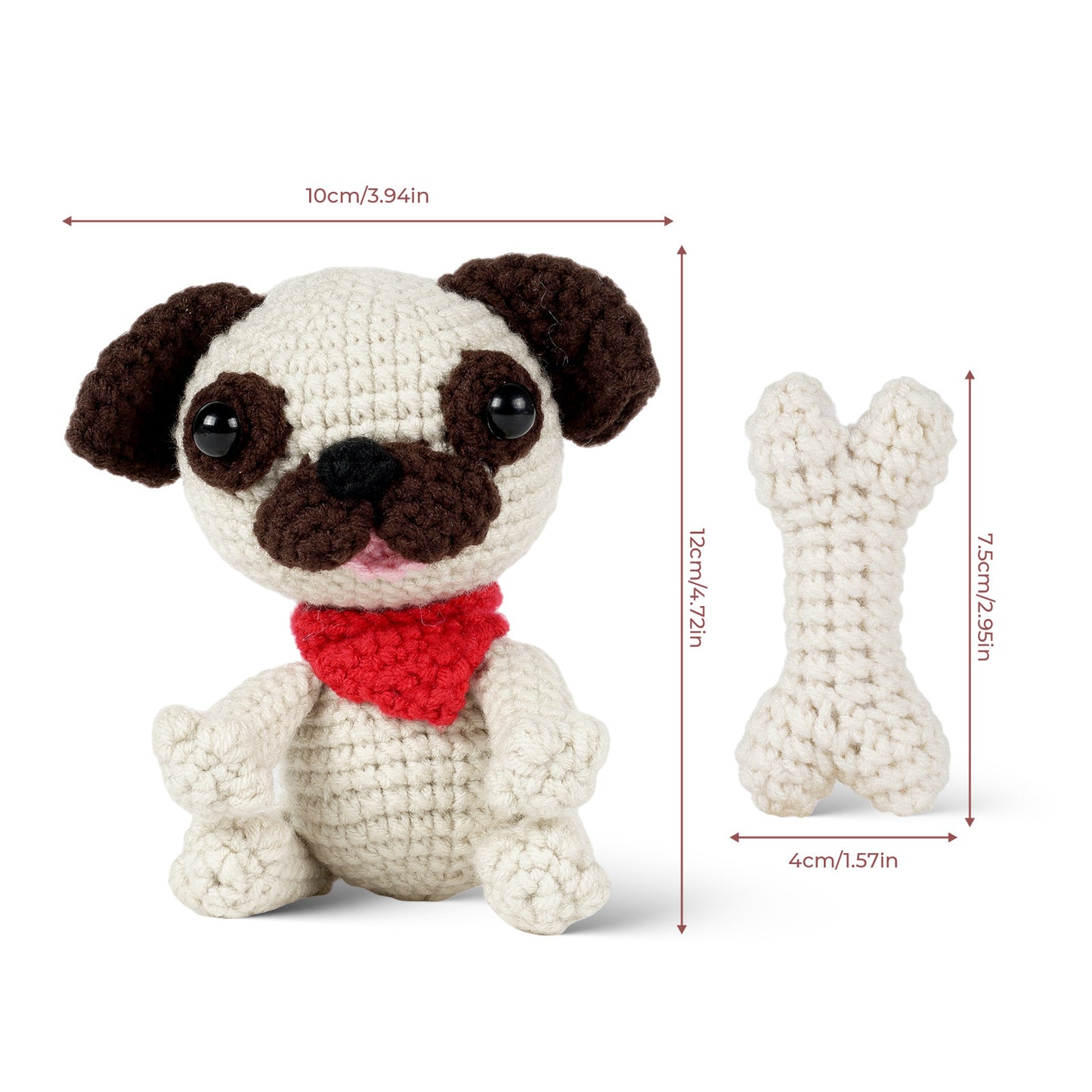Pug - Crochet Kit