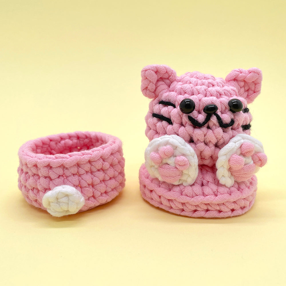 Cat Small Organizer - Crochet Kit