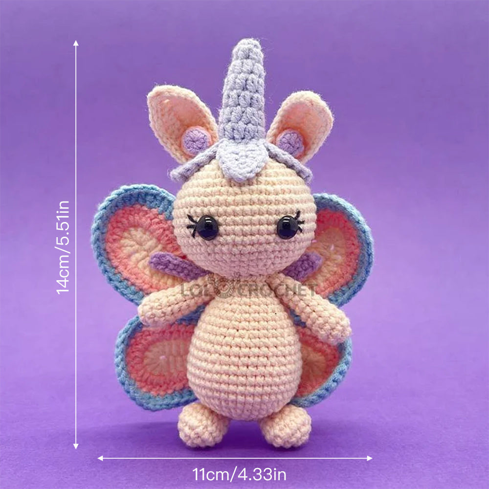 Unicorn Butterfly - Crochet Kit