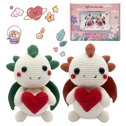 Red Love Dragon - Crochet Kit