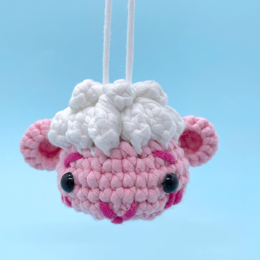 Cute Sheep Pendant - Crochet Kit