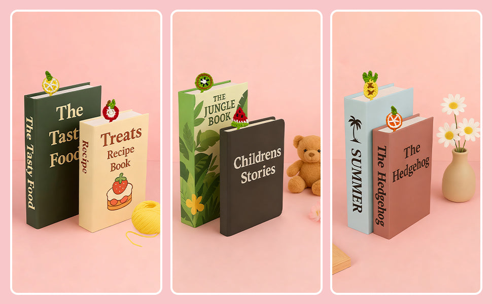 Fruit-Themed Bookmarks - Crochet Kit