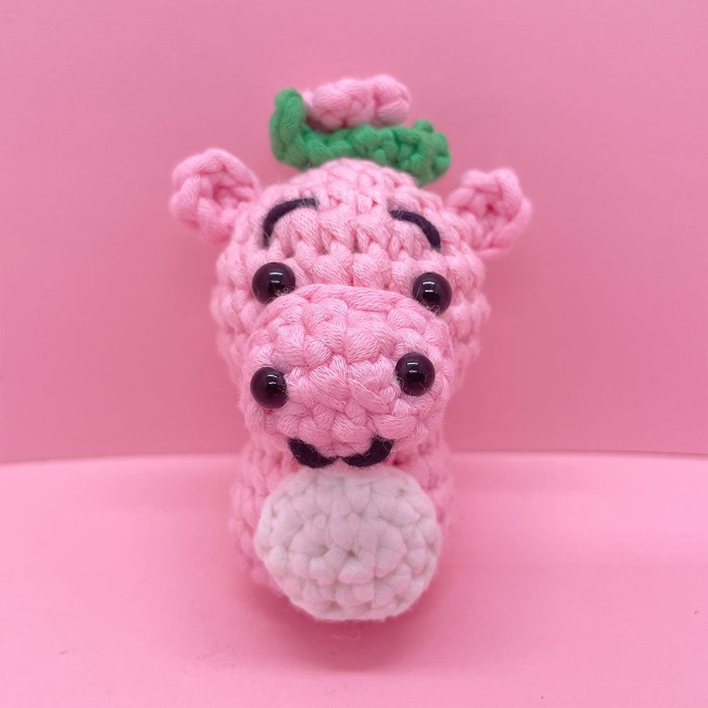Pink Hippo - Crochet Kit