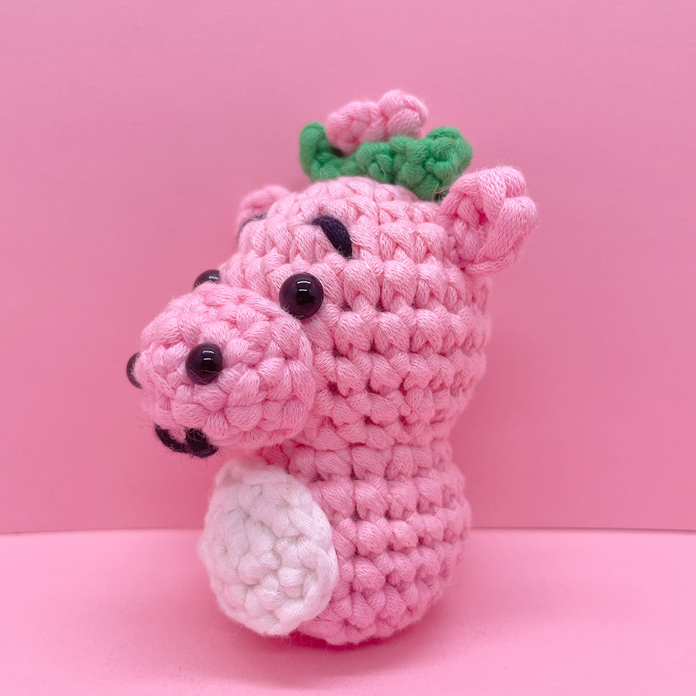 Pink Hippo - Crochet Kit