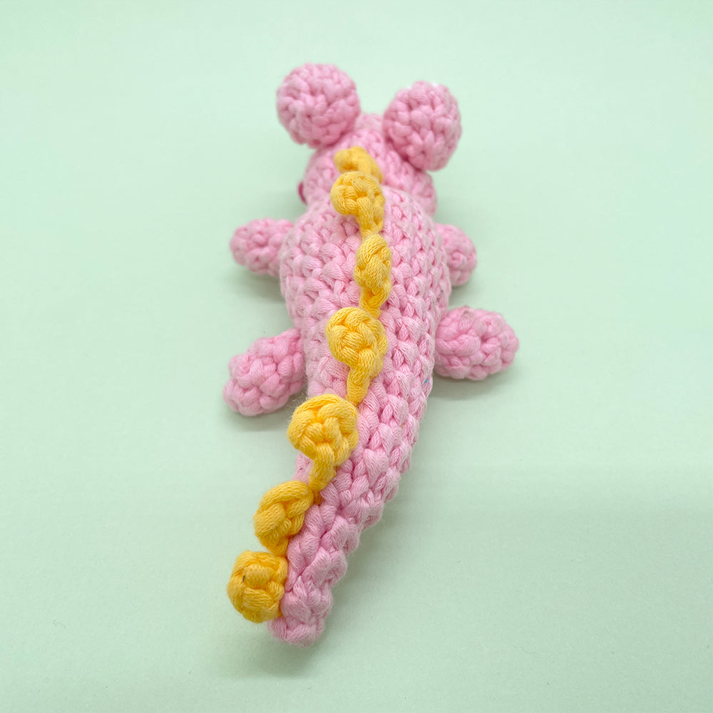 Pink and Green Crocodiles - Crochet Kit